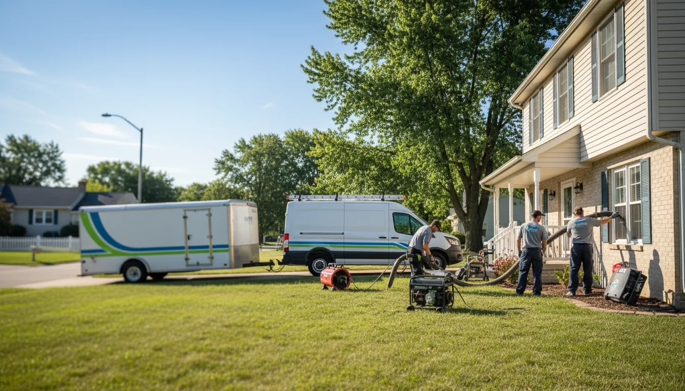 Flooded Basement Restoration And Cleanup With Repair in Rothville, MO near me